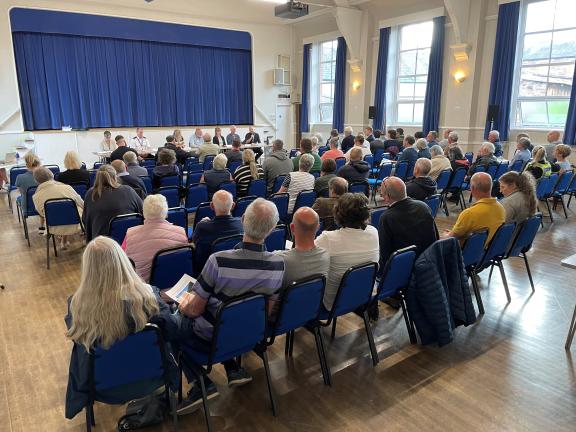 MASCG representatives and members of the public at Appleby Horse Fair pre-Fair meeting held on 15 May 2024