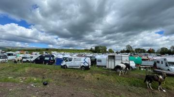 The markey field at Appleby Horse Fair in 2024